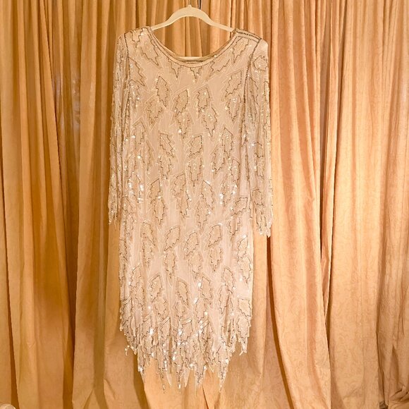 Vintage Silk Beaded Dress